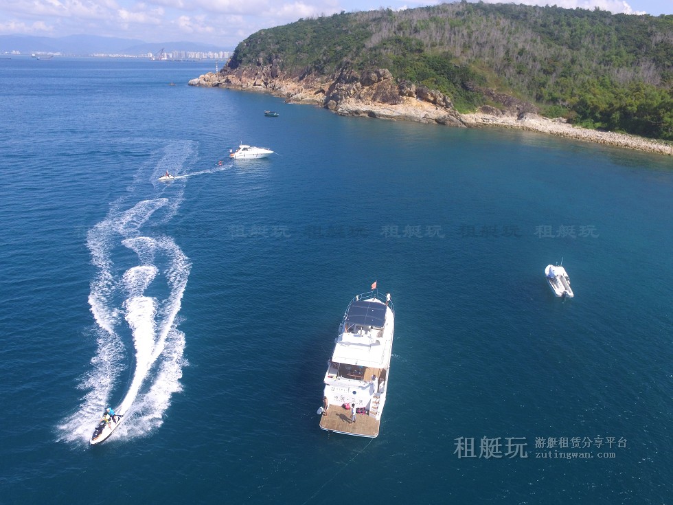 三亞旅游游艇租賃，三亞港至三亞角航線