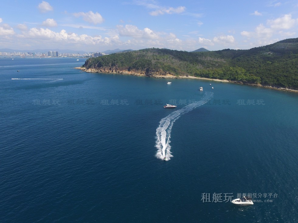 三亞旅游游艇租賃，三亞港至三亞角航線