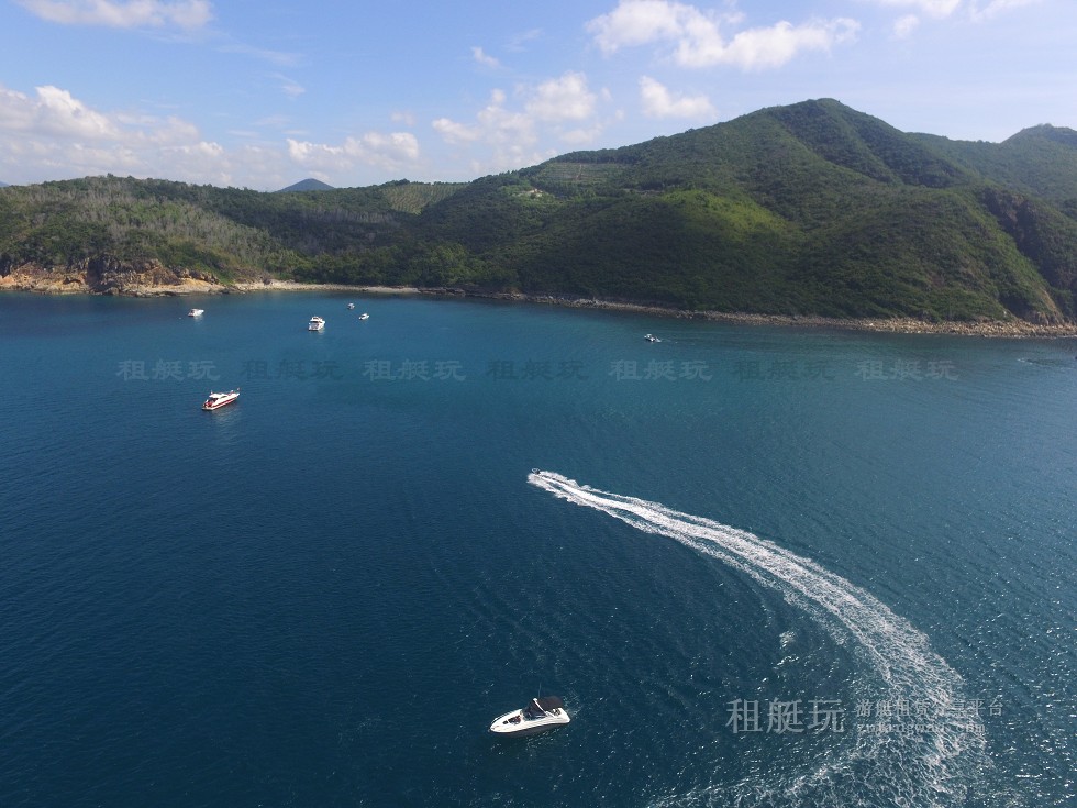 三亞旅游游艇租賃，三亞港至三亞角航線